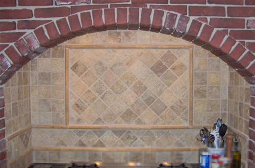 installation of backsplash