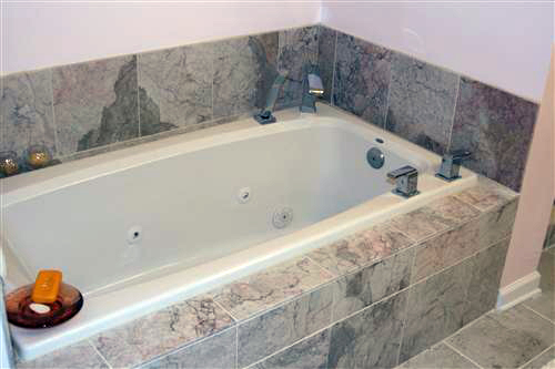 tile work on tub